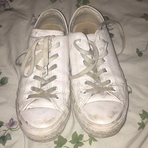 White leather converse